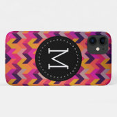Heupkleurig geometrisch patroon Gepersonaliseerd m Case-Mate iPhone Case (Achterkant (horizontaal))