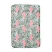 Heuproze flamingoes palm Leafs Art Pattern Badmat (Voorkant Verticaal)