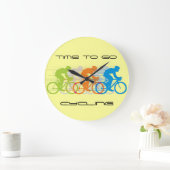 Heure d'aller à vélo Design Horloge murale (Maison)
