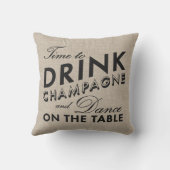 Heure de boire Champagne et de danser le coussin (Verso)