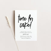 Heure De Cake Anniversaire Modèle Invitation