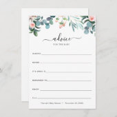 Heure de conseil pour le thé pour la carte bébé (Devant / Derrière)