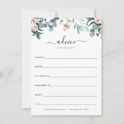 Heure de conseil pour le thé pour la carte bébé (Devant)