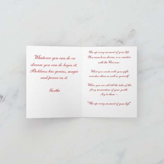 Heure de danser le carte pour notes d'affirmation (Intérieur)