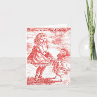 Heure de danser le carte pour notes d'affirmation