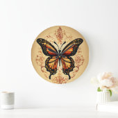 "Heure de déboursement : horloge murale papillon (Maison)
