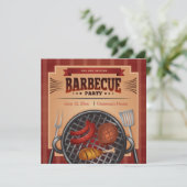 Heure de facturation Invitation de la partie BBQ (Debout devant)