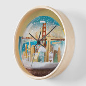 "Heure de fête : horloge murale de Yuletide Elegan (Angle)