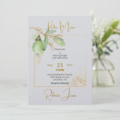 Heure de la Faire-part de mariage plat du printemp (Debout devant)