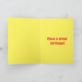 Heure de la fête de la vache Carte d'anniversaire (Intérieur)