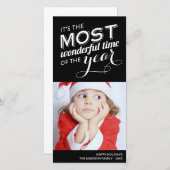 HEURE DE L'ANNÉE | CARTE PHOTO de vacances (Devant / Derrière)