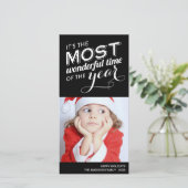 HEURE DE L'ANNÉE | CARTE PHOTO de vacances (Debout devant)