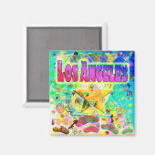 Heure de l'ère de Los Angeles Magnet (Recto/Verso)