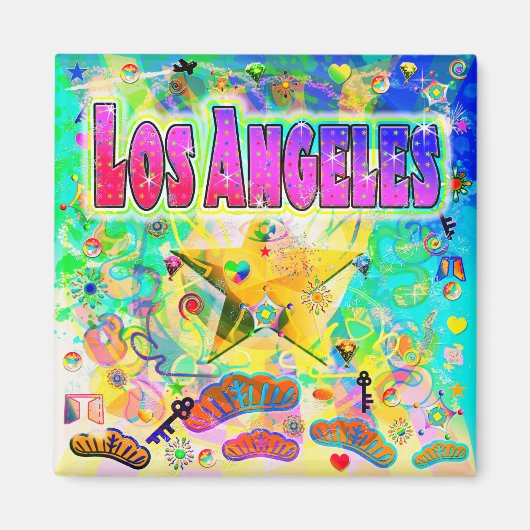 Heure de l'ère de Los Angeles Magnet (Devant)