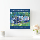 Heure de livraison Cargo Truck Wall Horloge (Maison)