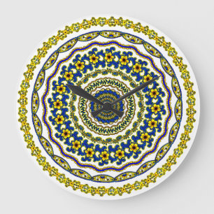 heure de méditation horloge mandala