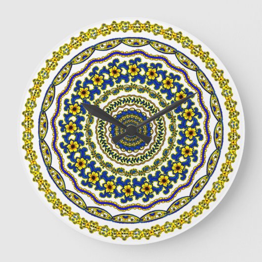 heure de méditation horloge mandala (Recto)