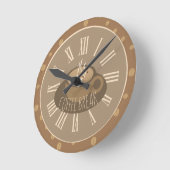 Heure de pause café Horloge et haricots (Angle)