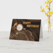 Heure de récupération Carte Anniversaire (Fleur jaune)