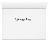 Heure de repas du Pug - Carte d'art pour les amate (Intérieur Horizontal (Bas))