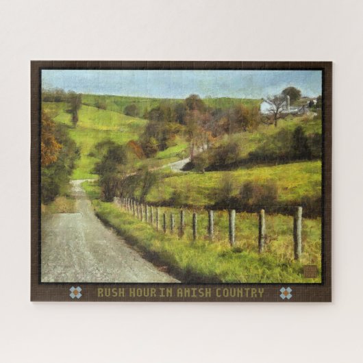 Heure De Ruée Du Puzzle Dans Le Pays Amish (Horizontal)