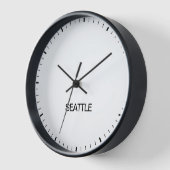 Heure de Seattle Newsroom Style Horloge (Angle)