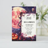 Heure de sorcière Whimsy : Invitation d'Halloween  (Debout devant)