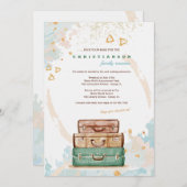 Heure de voyager invitation de la Réunion (Devant / Derrière)