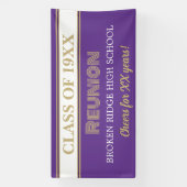 Heure des fêtes ! Bannière Réunion de classe (Verticale)