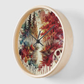 Heure des saisons Horloge murale artistique (Angle)