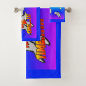 Heure d'été Baleines Cartoon Ensemble de serviette (En situation)