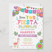 Heure Deux Fiesta Anniversaire Invitation (Devant)