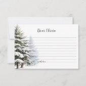 Heure d'hiver Onederland Carte de note de la capsu (Devant)