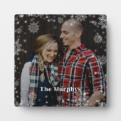 Heure d'hiver Personnalisé Photo Desktop Plaque (Devant)