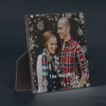 Heure d'hiver Personnalisé Photo Desktop Plaque<br><div class="desc">Personnalisez simplement votre texte et vos photos et créez un cadeau unique pour vous-même ou pour quelqu'un que vous aimez ! La couleur Arrière - plan peut être changée en n'importe quelle couleur de votre choix !</div>