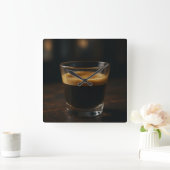 Heure du café - horloge murale confortable (Maison)