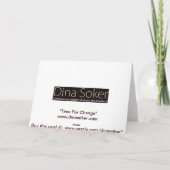 Heure du changement - Carte de voeux (Dos)