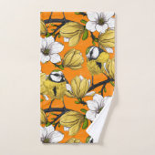 Heure du printemps en jaune (Serviette à main)