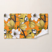 Heure du printemps en jaune (Serviette à main)