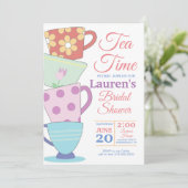 Heure du thé Invitation de douche nuptiale (Debout devant)
