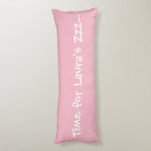 Heure faite sur commande pour Zzz… Coussin rose du (Dos (Vertical))
