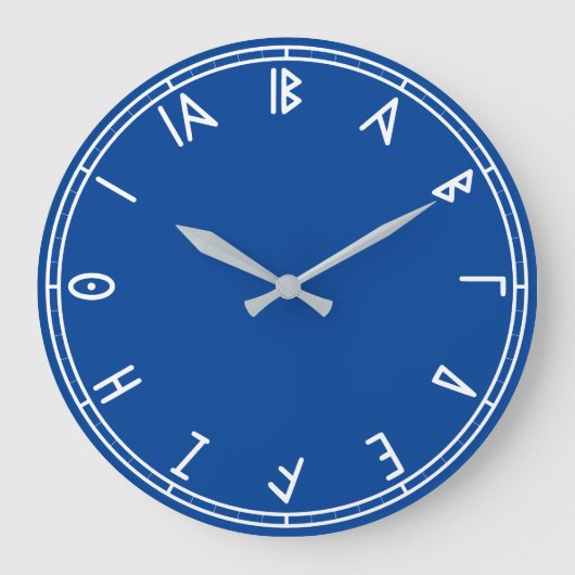 Heure grecque - Horloge avec chiffres grecs (Recto)