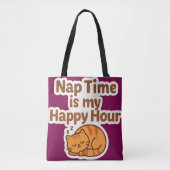 Heure Heureuse de Sieste – Sac Fourre-Tout Chat Co (Devant)