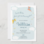 Heure mouches, Anniversaire invitation avec cerf-v (Devant)