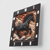 Heure Ocean Gallop : Horloge équine (Angle)