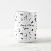 Heure personnalisée avec vous Horloge Art Mug (Centre)