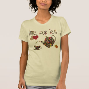 Heure pour le T-shirt de thé