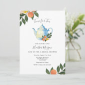Heure pour Tea Citrus nuptiale douche Invitation (Debout devant)
