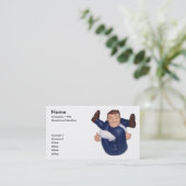 Heure pour un modèle de carte de visite de massage (Debout devant)