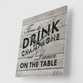 Heure rustique pour boire une horloge murale de ch (Angle)